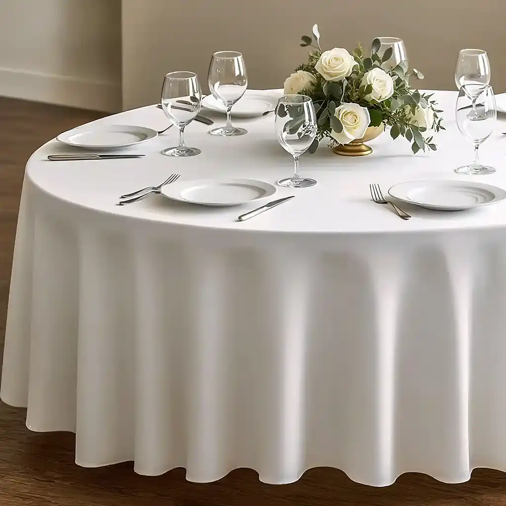 Manteles Redondos President Blanco